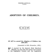 Adoption of Children Amendment Act 1976